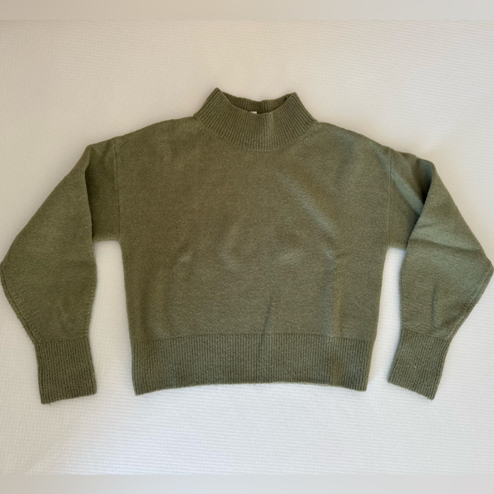 & Other Stories Olive Off-the-Shoulder Sweater